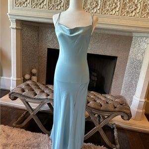Alice and Olivia Little silk blue dress